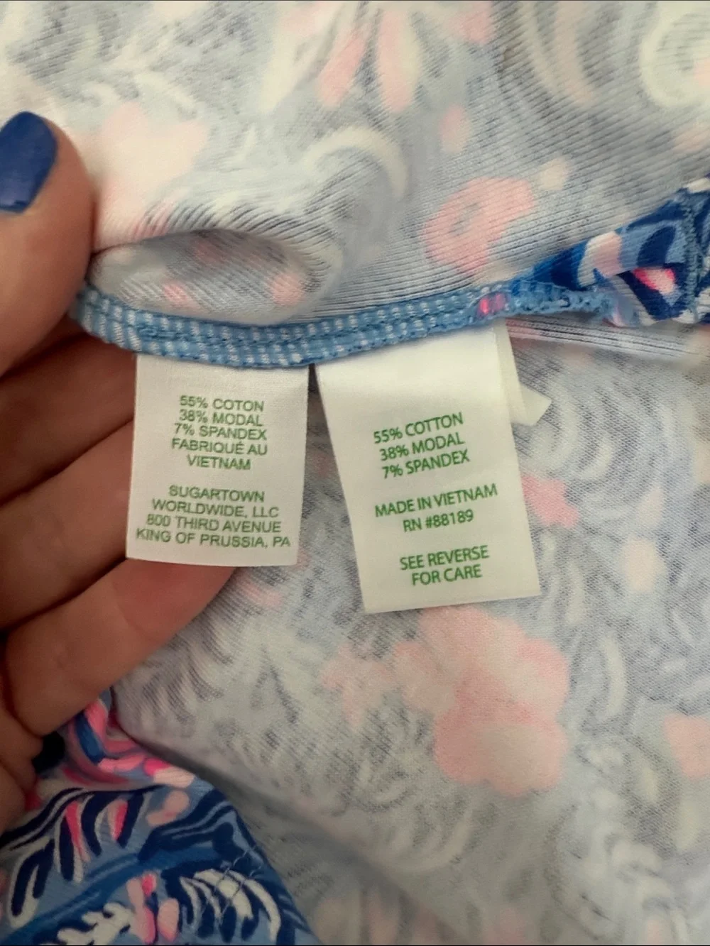 Lilly Pulitzer, knee length cotton dress, Size L